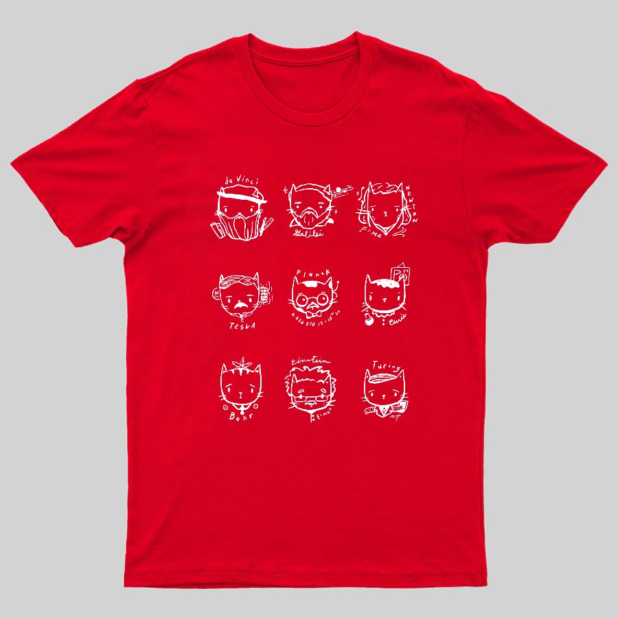 Mad Science Cats Geeky T-Shirt
