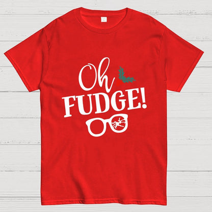 Funny Christmas Oh Fudge Holiday Geek T-Shirt
