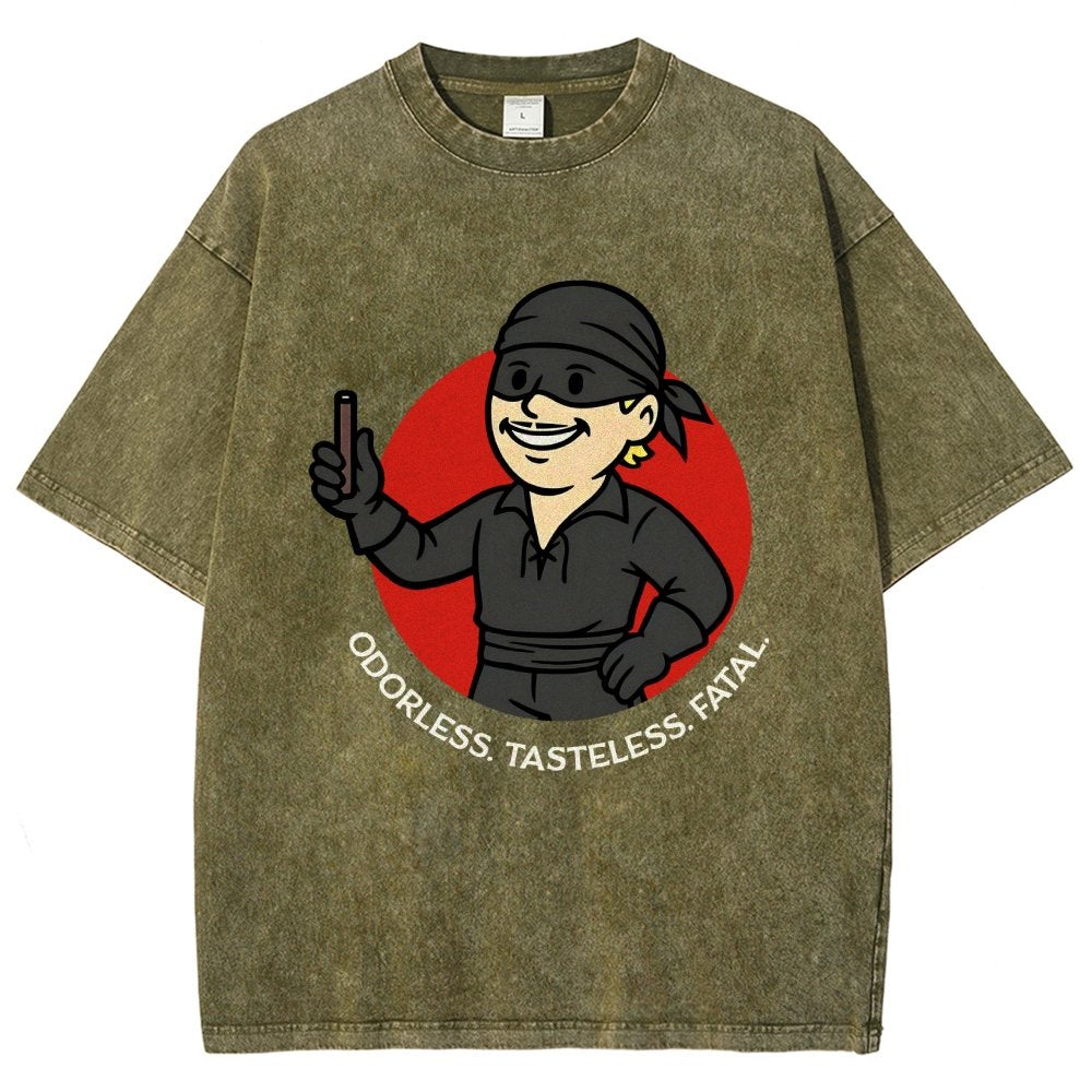 Odorless Tasteless Fatal Vintage Distressed T-shirt