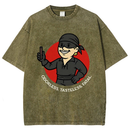 Odorless Tasteless Fatal Vintage Distressed T-shirt