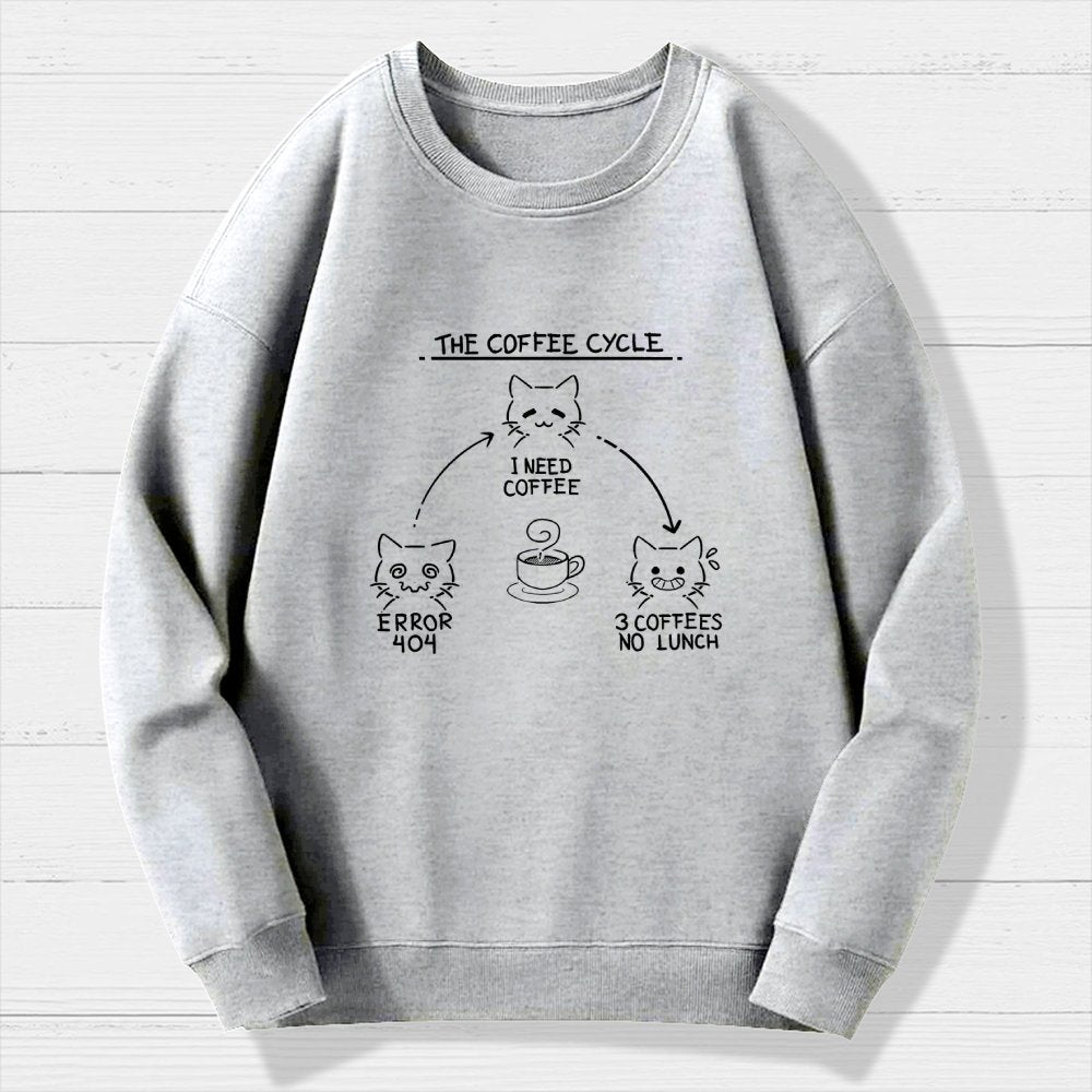 The Coffee Cycle Geek Cotton Sweatshirt