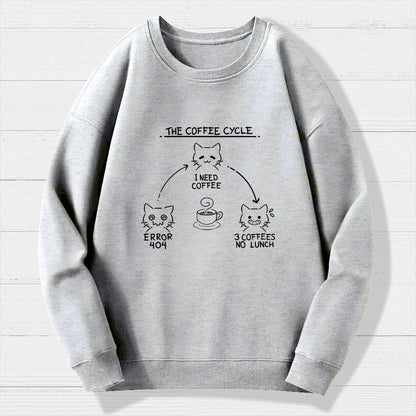 The Coffee Cycle Geek Cotton Sweatshirt