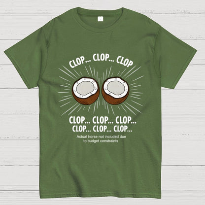 Clop... Clop... Clop...Actual Horse Not Included Due To Budget Constraints Art Print Geek T-Shirt