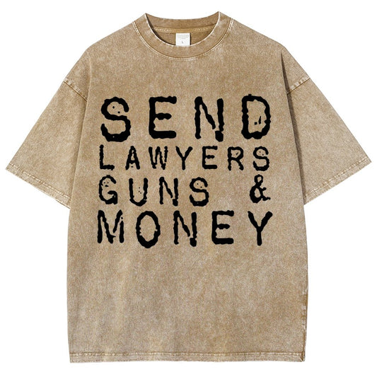 Send Lawyers Guns And Money Vintage Distressed T-shirt
