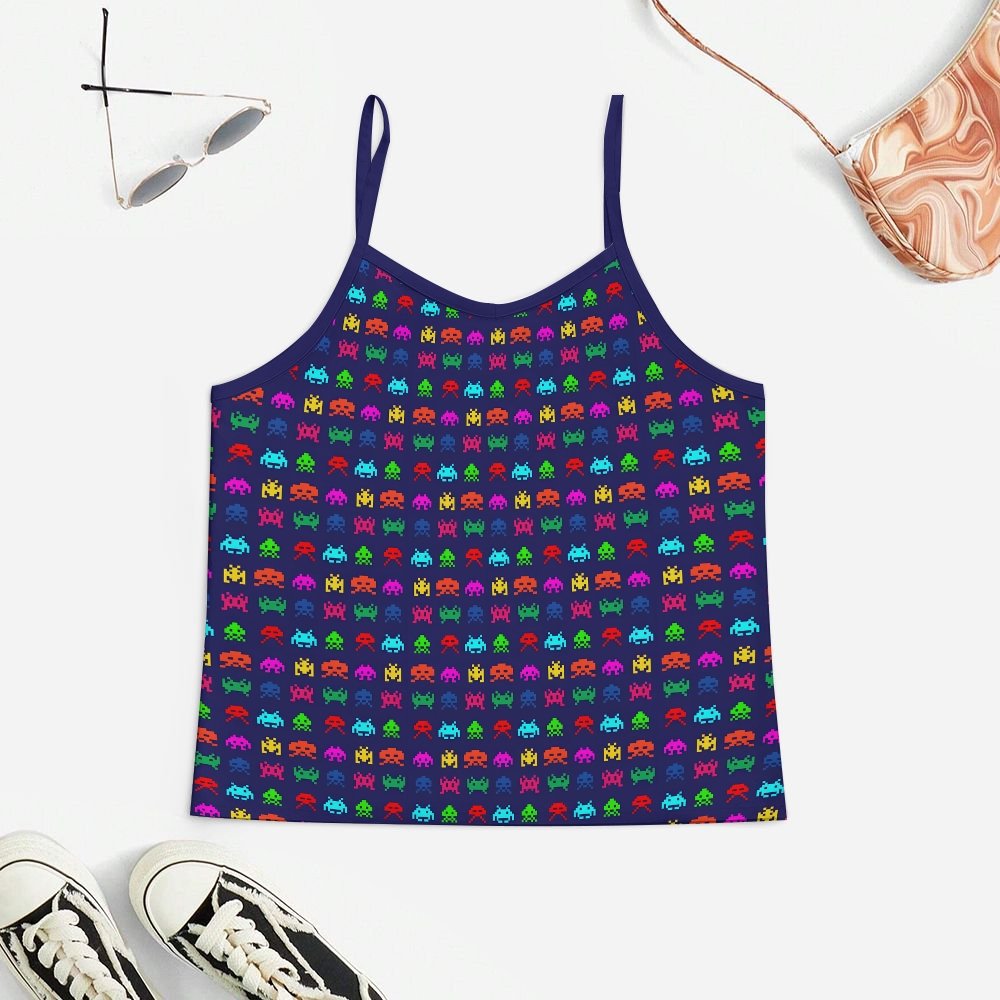 Retro Game Quest Women's Geek Suspender Cami Set