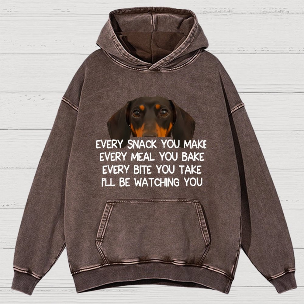 Every Snack You Make Vintage Distressed Hoodie