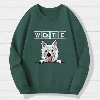 Periodic Table of Dogs  Dog Lover  Funny Science Geek Cotton Sweatshirt