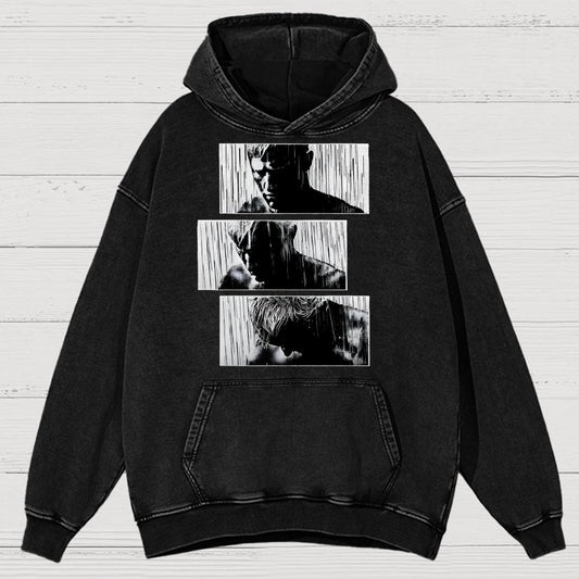 Tears In Rain Vintage Distressed Hoodie