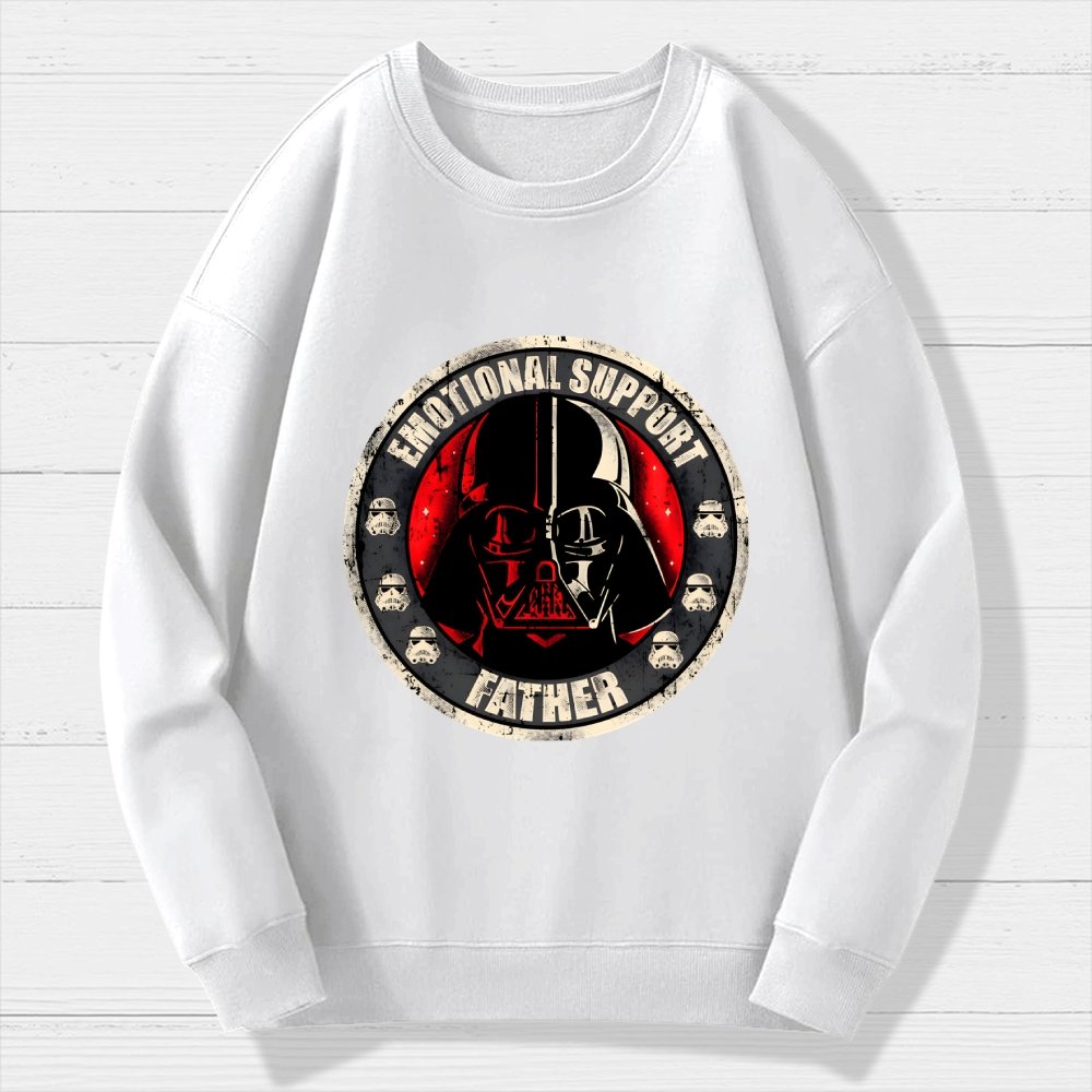 Emotional Support Father Geek Cotton Sweatshirt