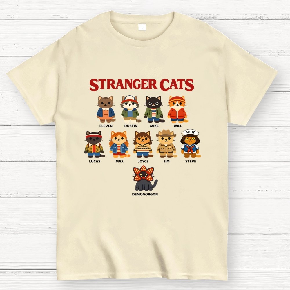 Stranger Cats Geek T-Shirt