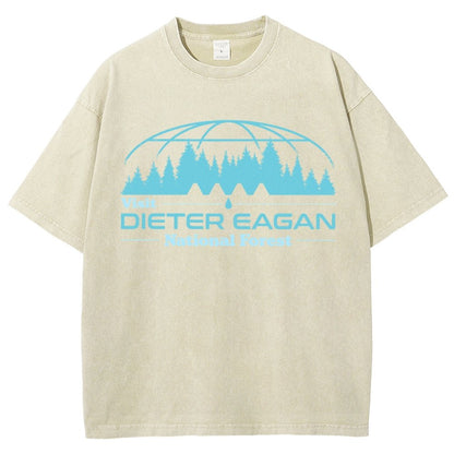 Visit Dieter Eagan National Forest Vintage Distressed T-shirt
