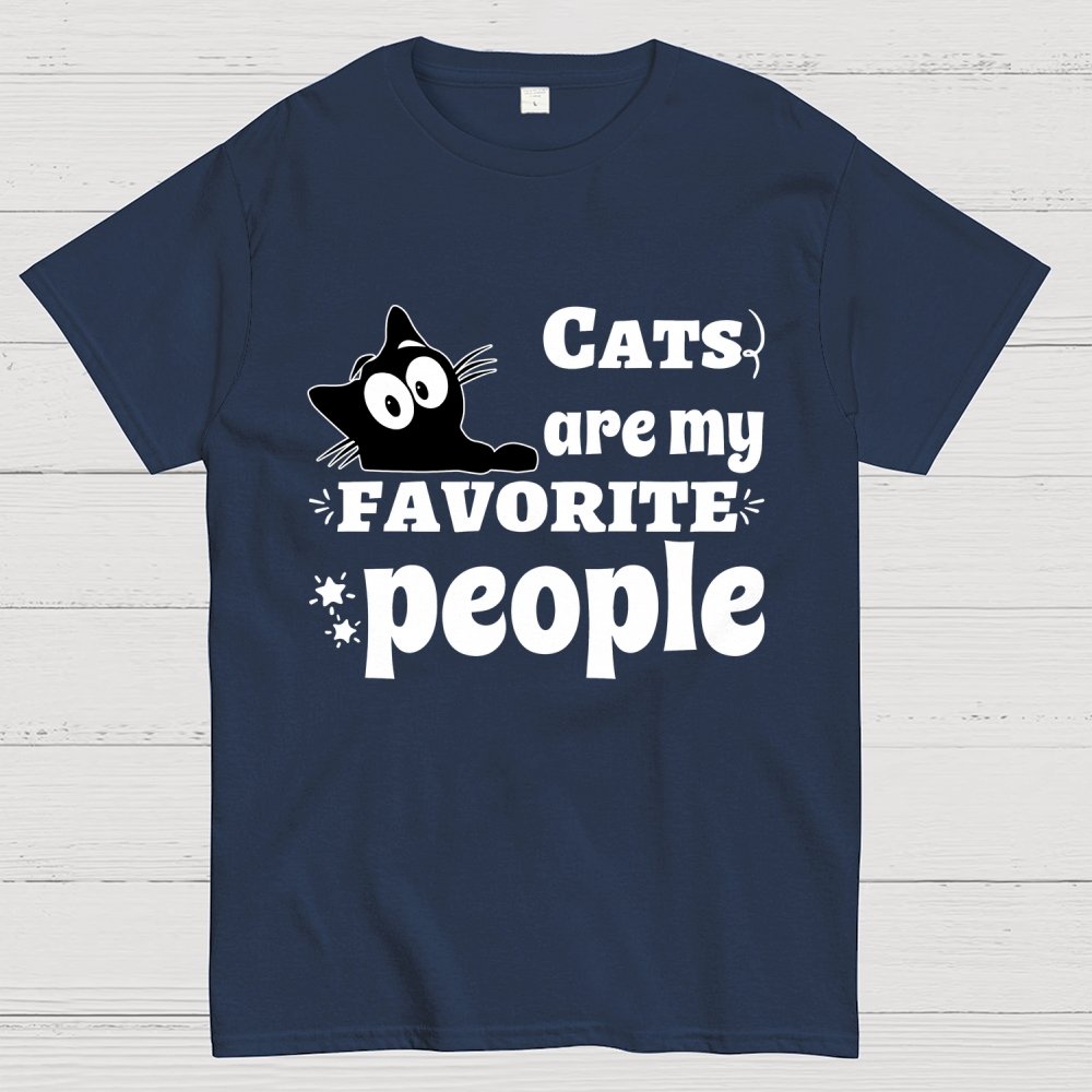 Cats Are My Favorite People Unisex Geek T-Shirt
