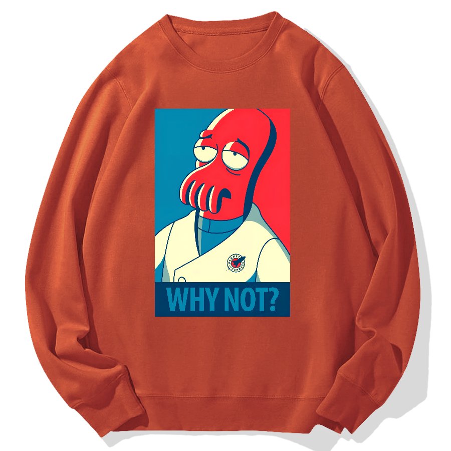 Why Not？Geek Cotton Sweatshirt