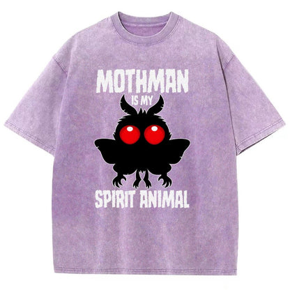 Mothman Is My Spirit Animal Dark Vintage Distressed T-shirt
