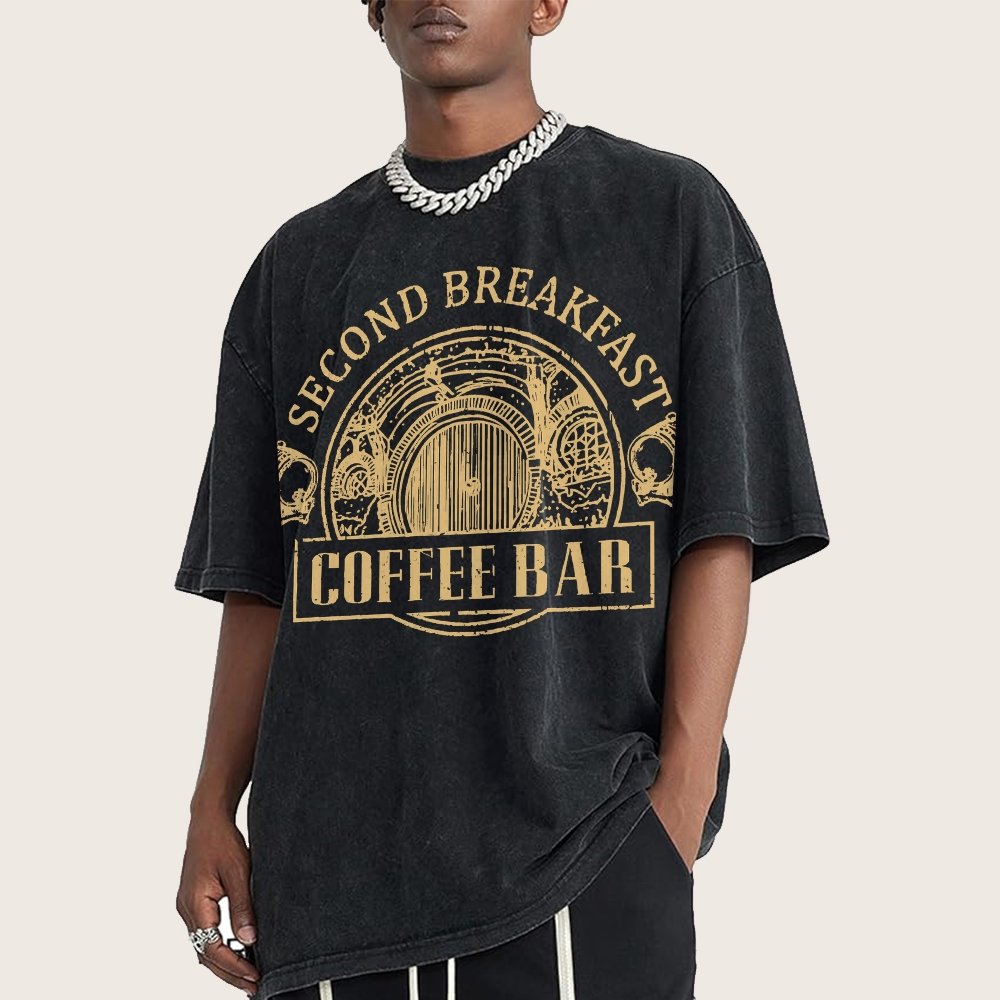 Extra Breakfast Coffee Vintage Distressed T-shirt