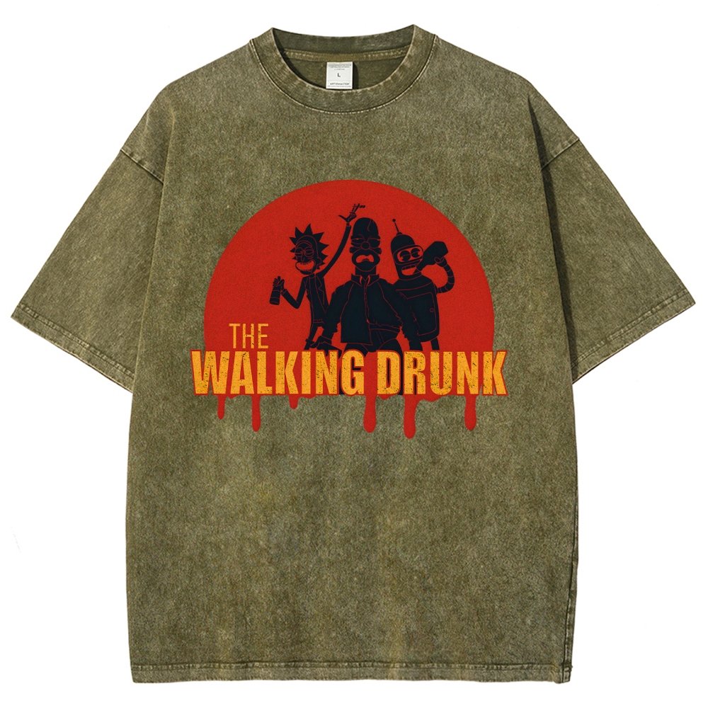 The Walking Drunk Vintage Distressed T-shirt