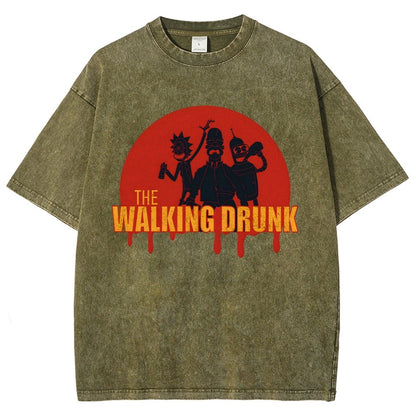 The Walking Drunk Vintage Distressed T-shirt