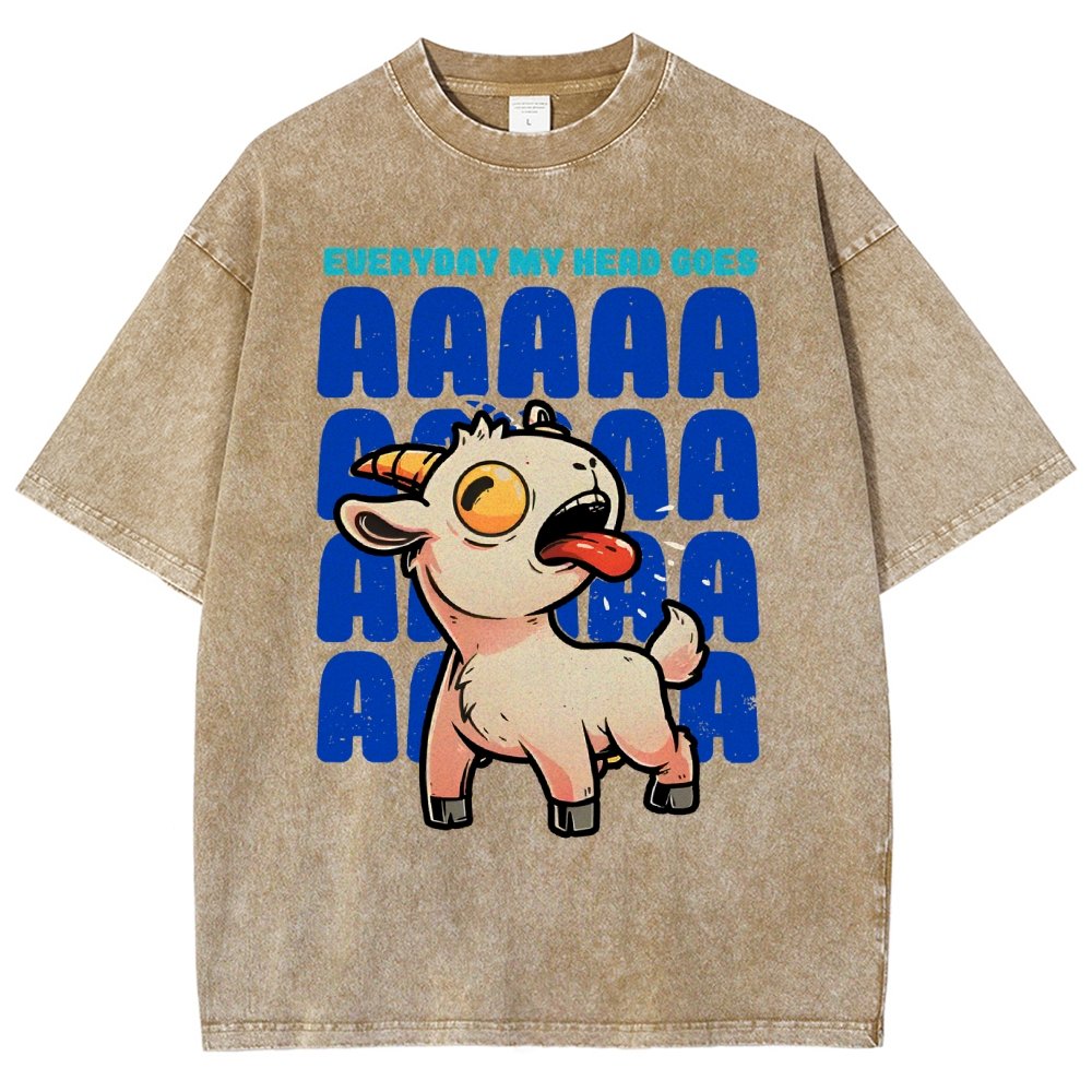Everyday My Head Goes AAA Vintage Distressed T-shirt