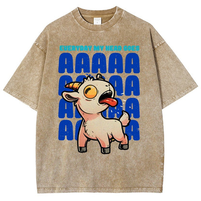 Everyday My Head Goes AAA Vintage Distressed T-shirt