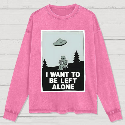 Extraterrestrial Introvert Washed Long Sleeve Tee