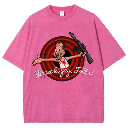 Yippee ki yay. folks! Vintage Distressed T-shirt