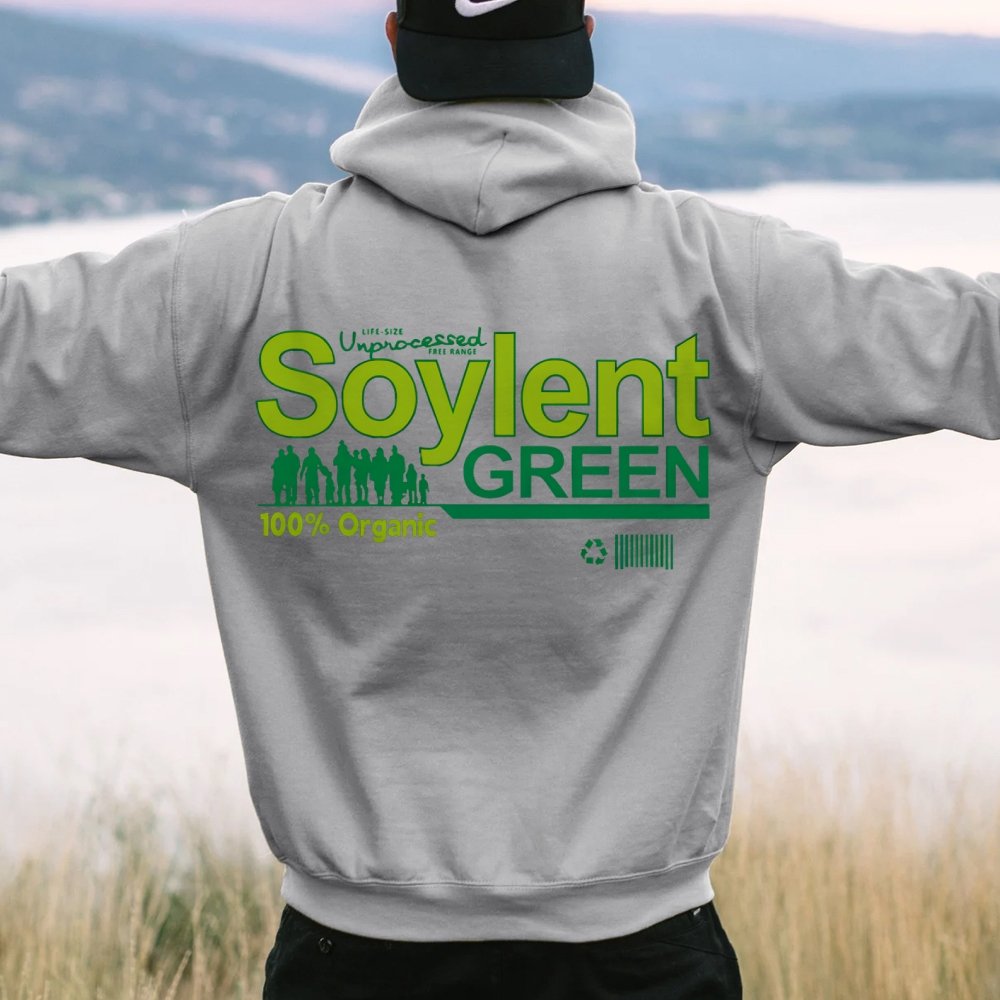 Soylent Green Printed Back Cotton Hoodie