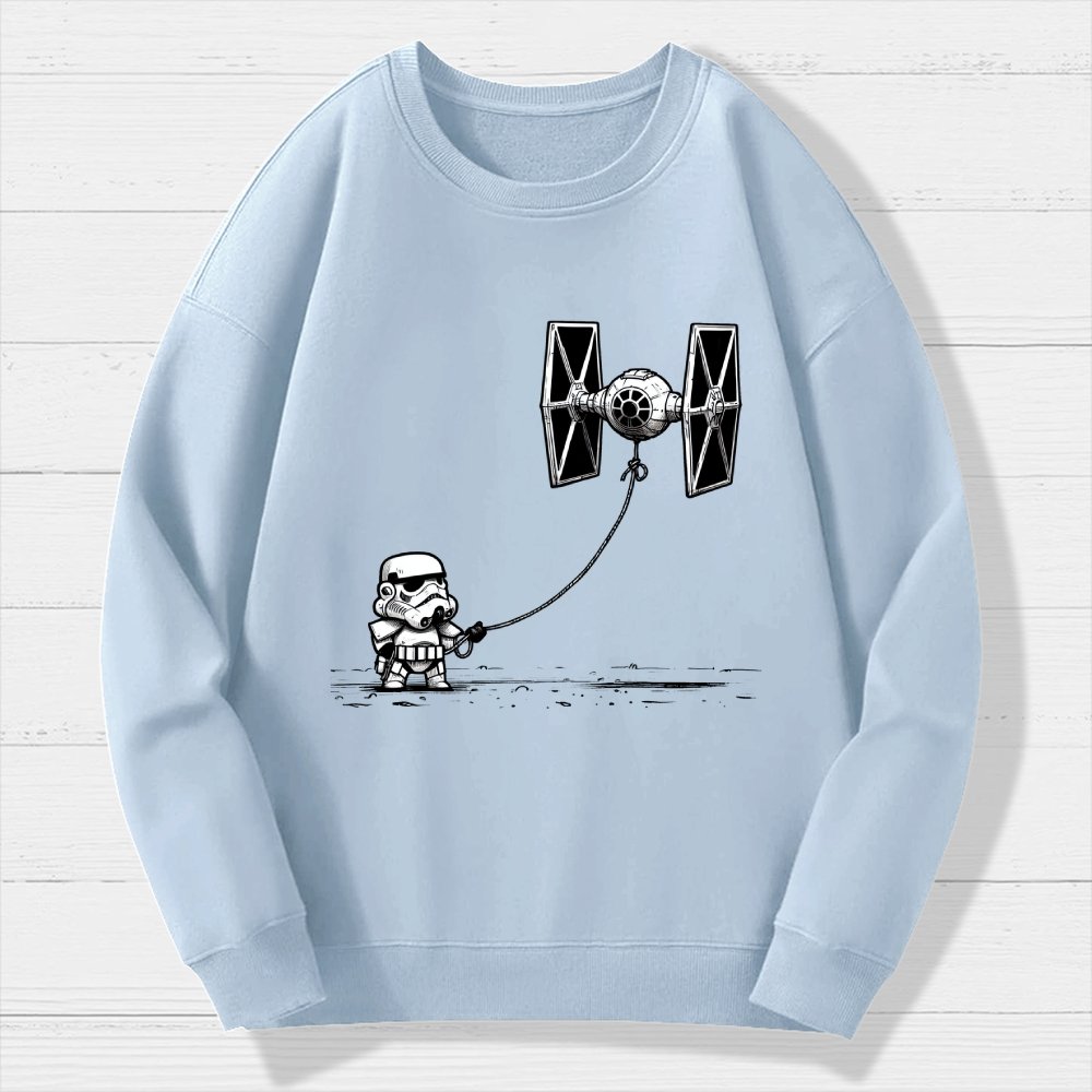 Flying The Galactic Alliance's Kite Geek Cotton Sweatshirt