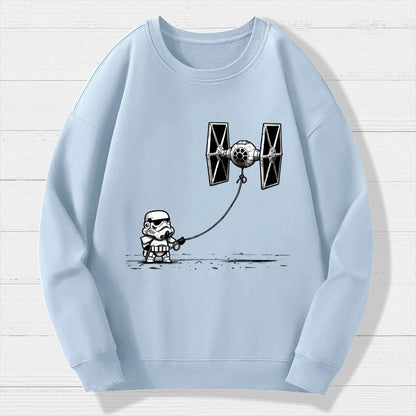 Flying The Galactic Alliance's Kite Geek Cotton Sweatshirt