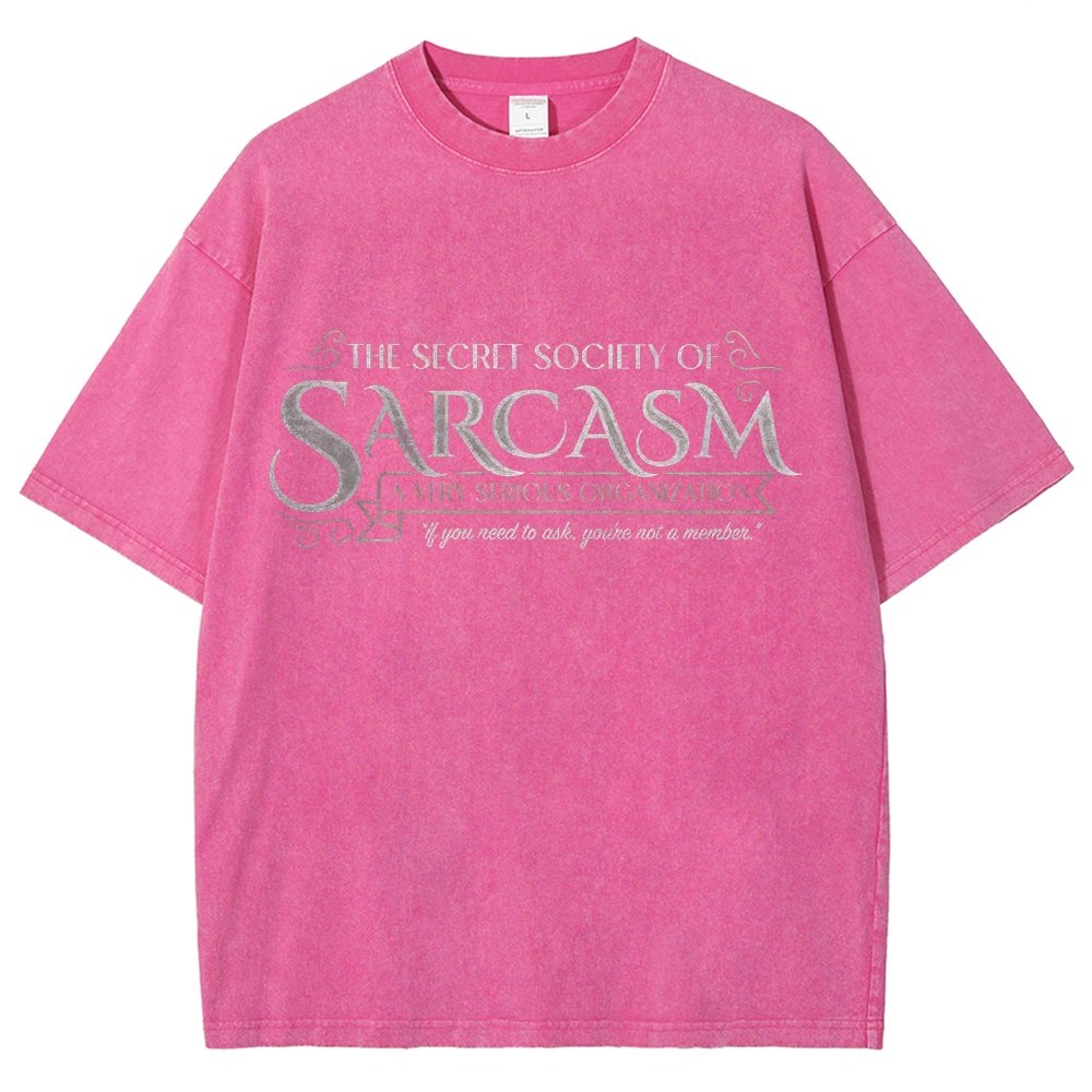 Secret Society of Sarcasm Vintage Distressed T-shirt