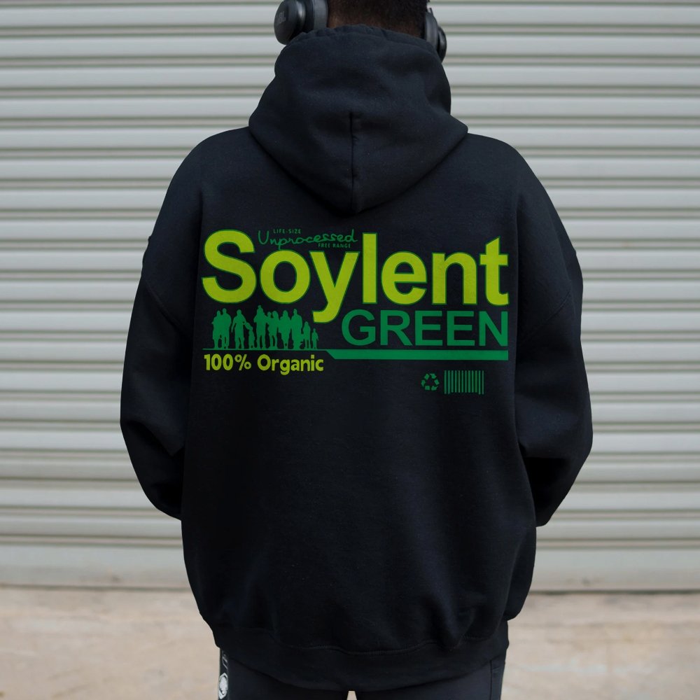 Soylent Green Printed Back Cotton Hoodie