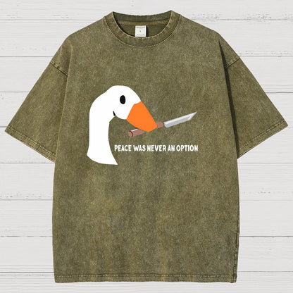Peace Was Never An Option Vintage Distressed T-shirt