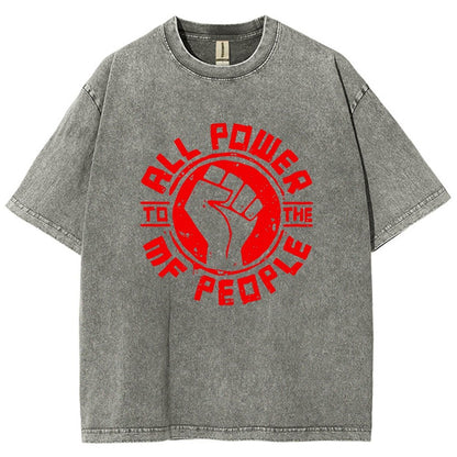 All Power Vintage Distressed T-shirt
