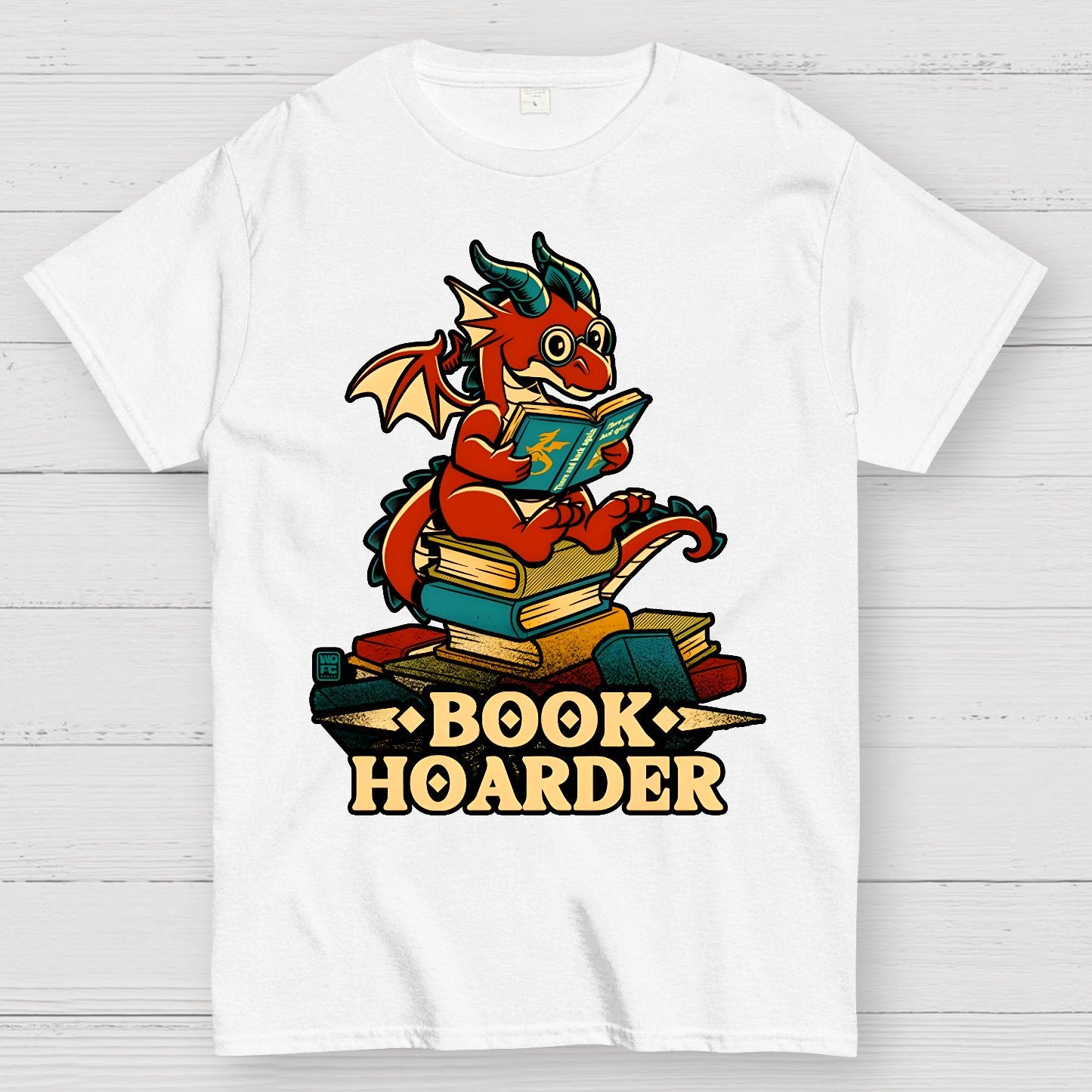 Book Hoarder Dragon Geek T-Shirt