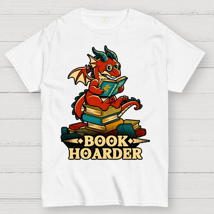 Book Hoarder Dragon Geek T-Shirt