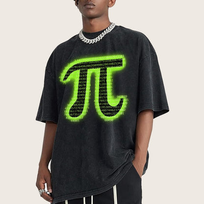 Pi Vintage Distressed T-shirt