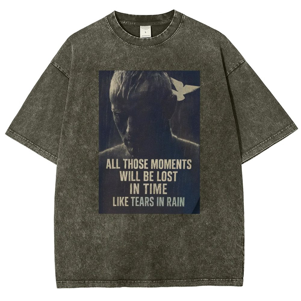 Like Tears in the Rain Vintage Distressed T-shirt