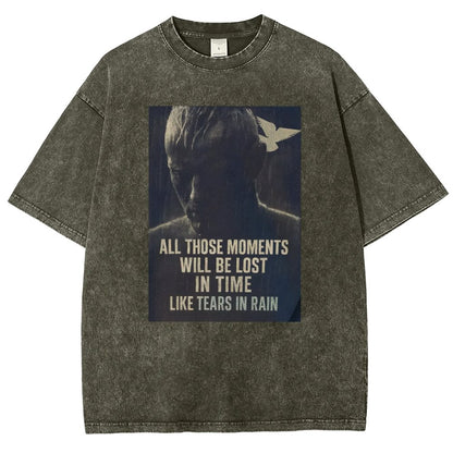 Like Tears in the Rain Vintage Distressed T-shirt