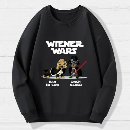 Wiener Wars Funny Dachshund Geek Cotton Sweatshirt