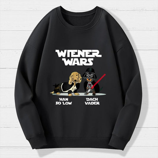 Wiener Wars Funny Dachshund Geek Cotton Sweatshirt