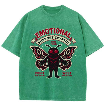 Emotional Support Cryptid Vintage Distressed T-shirt