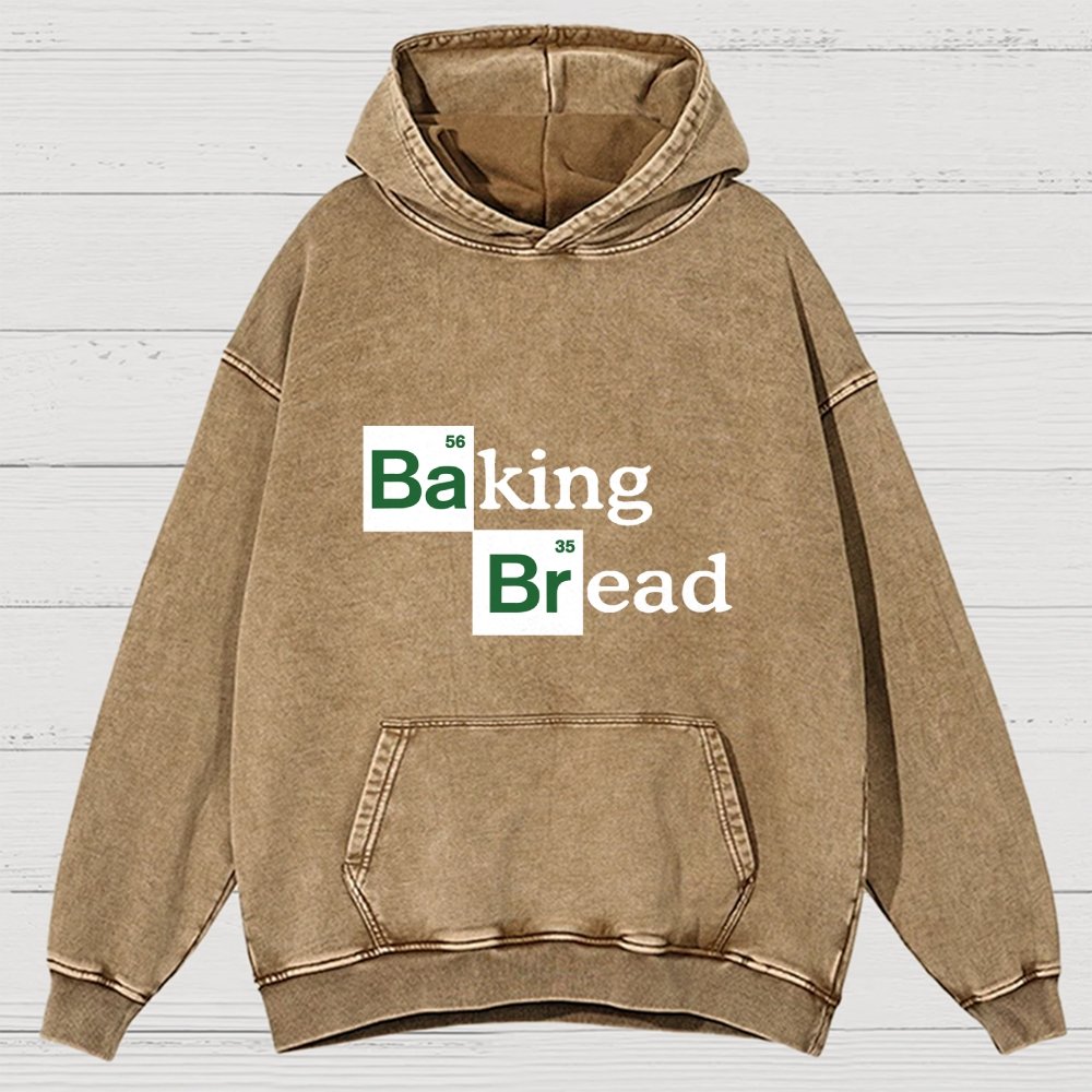 Baking Bread Vintage Distressed Hoodie