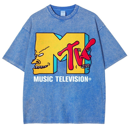 Music Television Vintage Distressed T-shirt