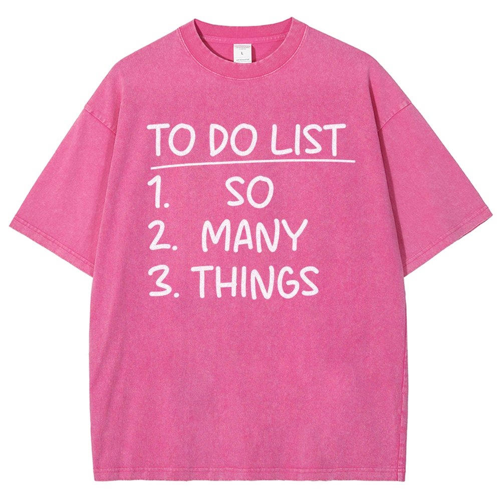 To Do List Vintage Distressed T-shirt