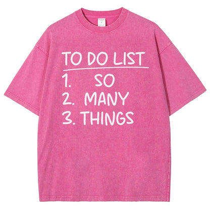 To Do List Vintage Distressed T-shirt