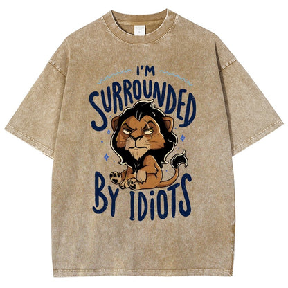 Surrounded by Idiots Vintage Distressed T-shirt