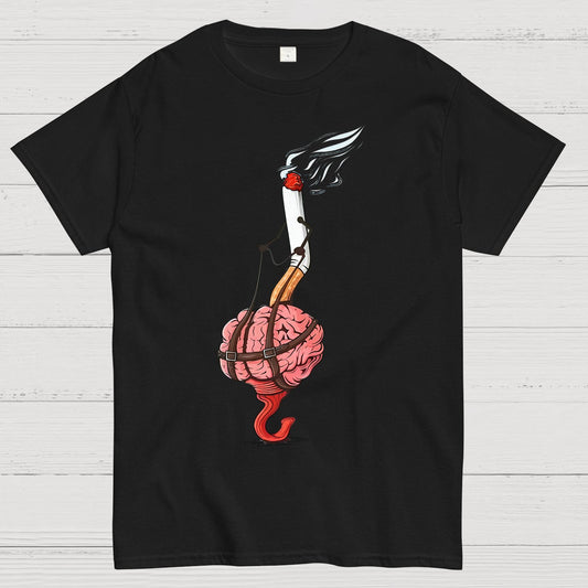Cigarettes Slave the Brain Geeky T-Shirt