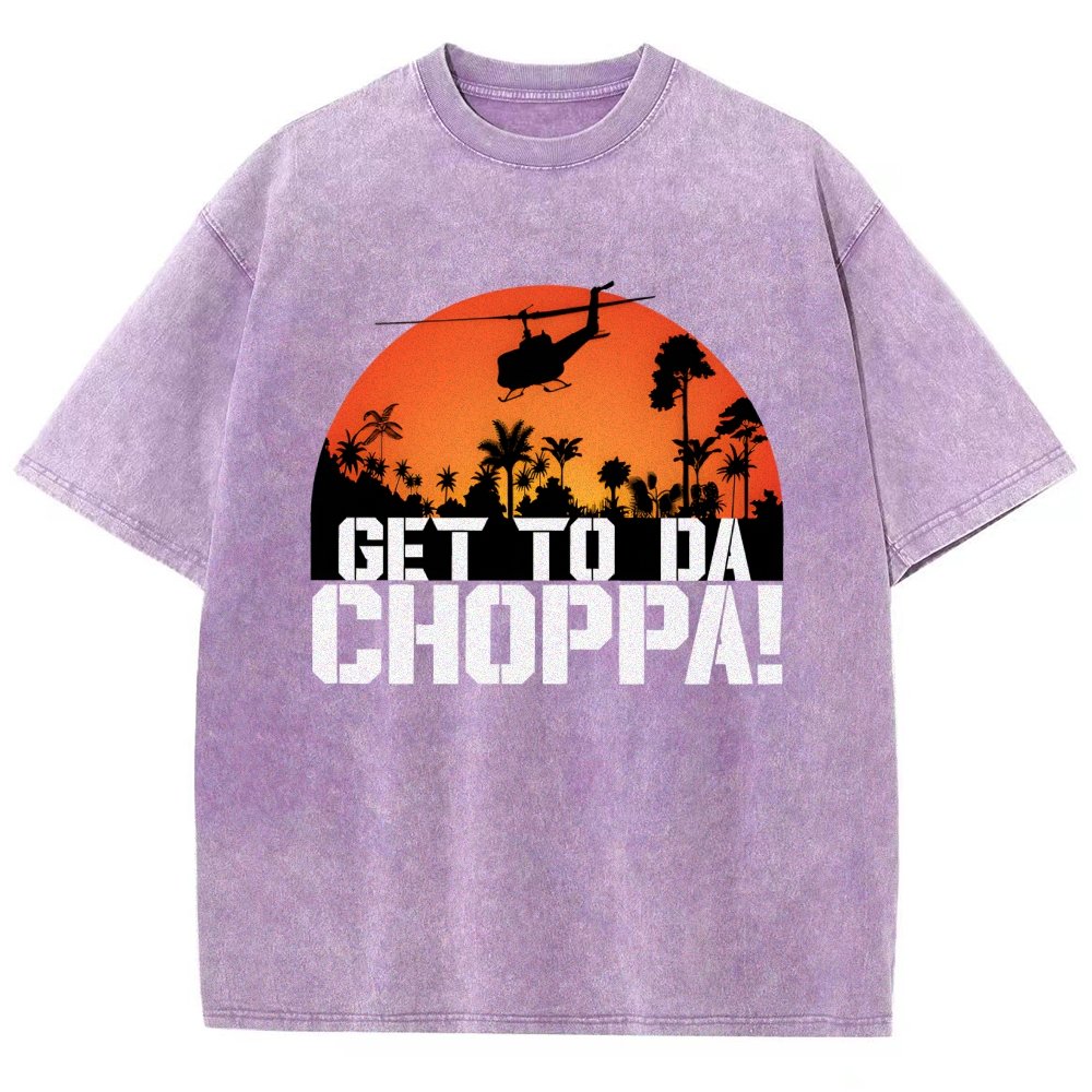 Get To The Chopper Vintage Distressed T-shirt