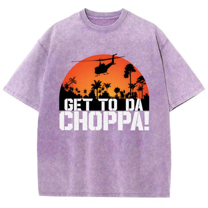 Get To The Chopper Vintage Distressed T-shirt