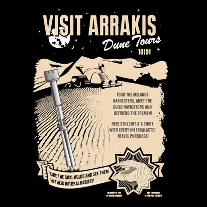 Visit Arrakis Vintage Distressed Washed Tank