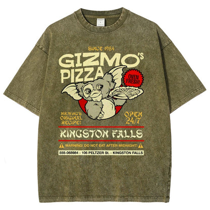Gizmo's Pizza Pi Day Nerd Vintage Distressed T-shirt